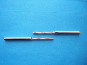 Juego de pernos de retardo derecho e izquierdo de acero inoxidable T316 para barandilla de cable para cable de 1/8 - Imagen 1 de 1