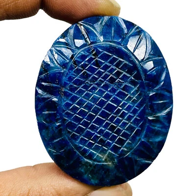 Enorme colgante de zafiro azul tallado natural certificado 519 quilates tamaño piedra preciosa Foto 1 de 4