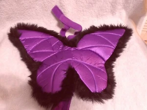 Dog Purple Satin Angel Wings See Description New No Tags - Picture 1 of 3