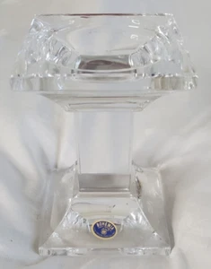 Candelabro pilar vintage Bohemia República Checa cristal plomo corte 24% pbo 6x4 - Imagen 1 de 12