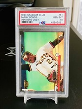 Barry Bonds PSA 10 Members Only POP 1 SSP  1993 Stadium Club 7 Time MVP