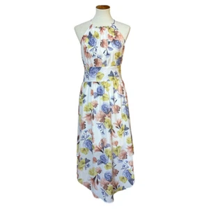 NSR Damen Blumen Neckholder Midikleid Größe Small - Bild 1 von 13