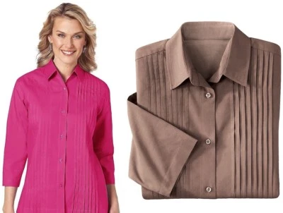 Blusa top plisada Haband American Sweetheart talla pequeña para mujer nueva sin etiquetas Foto 1 de 2