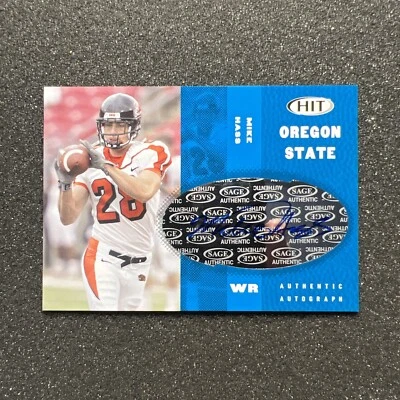 2006 Sage Hit MIKE HASS #A28 Oregon State ROOKIE AUTO - FOOTBALL CARD - Image 1 of 4