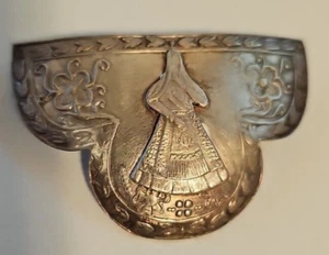 Vintage Peru .925 Sterling Silber Schild Platte Anstecknadel oder Brosche 9,57 Gramm - Bild 1 von 7