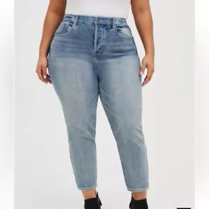 Jeans Torrid Mom Straight Premium Classic High Rise taglia 14 regular - Foto 1 di 6