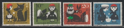Germany 1960 SC# B372 - B375 - Scenes from Little Red Riding Hood - Used # 570 - Image 1 of 2