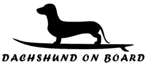 Dachshund Sticker, Dachshund on board car sticker,  Dachshund vinyl car sticker - Picture 1 of 3