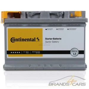 CONTINENTAL AUTOBATTERIE 12V STARTERBATTERIE 80AHh 750A - Bild 1 von 6