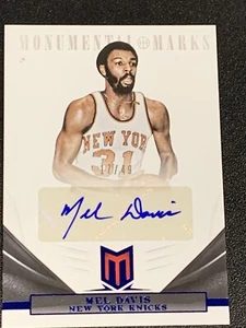 Mel Davis 2012-13 Momentum Monumental Marks Autograph #161 Auto NY Knicks /49 - Picture 1 of 3