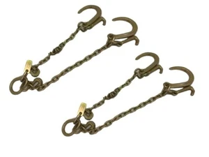 2 Pack of 24" V-Bridle Chains with 8" Sport-J Hook & Mini-J Hook Clusters - Picture 1 of 4
