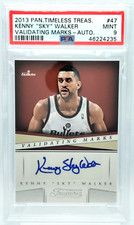 Kenny Walker AUTO POP 1 PSA 9 SKY 2013-14 Timeless Treasures Autograph #47