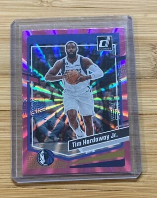 2023-24 Panini Donruss Basketball Pink Holo Laser Tim Hardaway Jr. /50 - Image 1 of 3