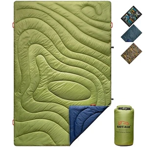 RIOYALO Puffy Camping Blanket Waterproof Backpacking Hiking Wearable XL Washable - Picture 1 of 6