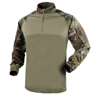 Condor 101065 Moisture Breathable Tactical 1/4 Zip Long Sleeve Combat Shirt - Image 1 of 2
