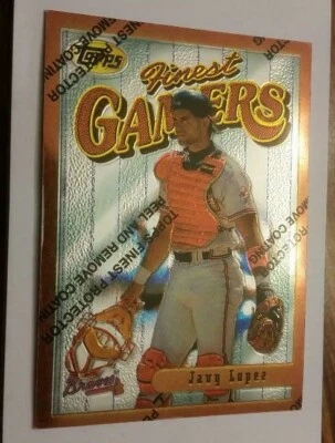 1996 Topps Finest Protector  Javy Lopez #158 - Image 1 of 2