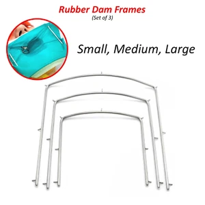 Rubber Dam Frame for Framing Dental Dam, Endodontics Sizes Small, Medium, Large - Picture 1 of 4