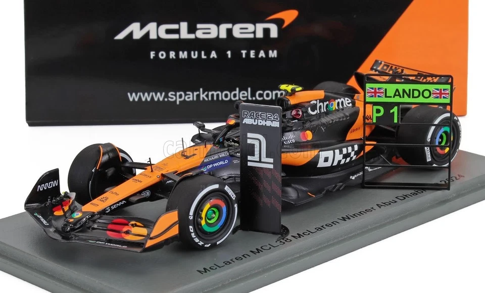 1/43 SPARK-MODEL - McLAREN - F1  MCL38 TEAM MCLAREN N 4 WINNER ABU DHABI GP S956 - Immagine 1 di 1