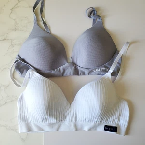 Nautica BH 2er Set Gr. 36B weiß Bügel grau kabellos leichte Polsterung geformte Cups - Bild 1 von 10