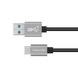 Kabel USB - USB-C Typ C 0,5m 3A Kruger&Matz - Zdjęcie 1 z 3