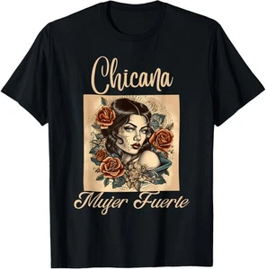 Chicana Chola Style Lowrider Clothes Mexican American Latina T-Shirt Hoodie - Picture 1 of 10