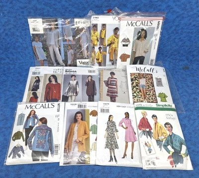Lot of 50 Mixed Sewing Patterns Simplicity, Butterich, Vogue, McCalls - Image 1 of 4