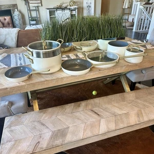 GreenPan Stanley Tucci Ceramic Nonstick 10 Piece Cookware Set Retail MSRP $1810 - Picture 1 of 10