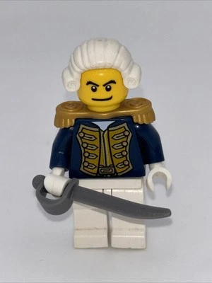 正品乐高海盗海军上将迷你人偶 - PI149a - 70413(躯干裂纹) — 第 1/4 张图片