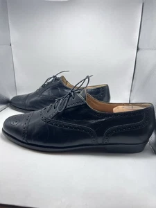 Bragano by Cole Haan Größe 11 schwarzer eleganter Lederschuh Brogue Budapester Oxford 2433 - Bild 1 von 6