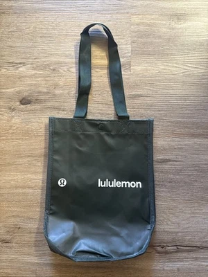 New Lululemon Small Reusable Shopping Tote Bag Logo Green 2025 - Image 1 of 4