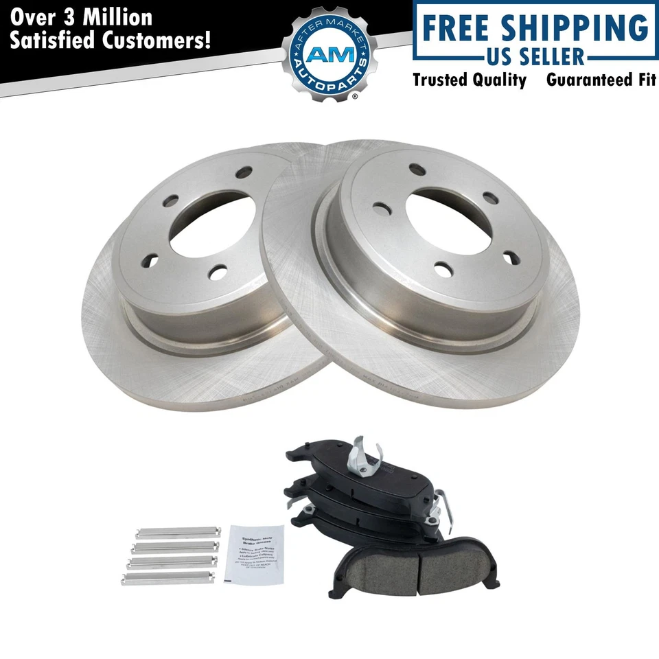 Kit de pastillas de freno y rotor de disco de cerámica Posi trasero para Chrysler Pacifica nuevo Foto 1 de 4