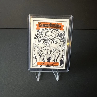 GARBAGE PAIL KIDS 2018 Oh The Horror-ible SKETCH "BEASTY BOB"by Monserrat - Image 1 of 2