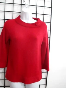 PRIVE' 🌸 GR. SMALL === ROT / 3/4 ARM / KASCHMIR PULLOVER - Bild 1 von 8