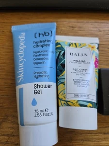 Mini bundle Beauty Products shower Gel body milk and Highlighter see - Picture 1 of 4