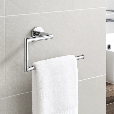 Towel Ring Holder Cosmic Pom d’Or KUBIC Chrome Stainless Steel Designer Bathroom - Image 1 of 3