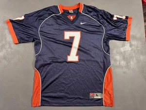 Illinois Fighting Illini Football Jersey Mens Large Navy NCAA Football Nike Team - Picture 1 of 11