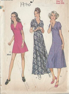 1970 Vintage Nähen Muster B32 1.3cm Minikleid (R749) - Bild 1 von 1