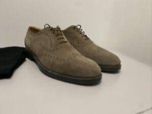 Georgio Armani Taupe Suede Wingtips - Made In Italy - Read Sizing