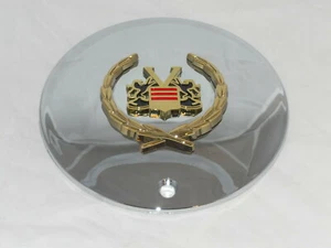 VOGUE CADILLAC GOLD WREATH CREST WHEEL RIM CHROME CENTER CAP 991-0625 OR 89-9190 - Picture 1 of 1