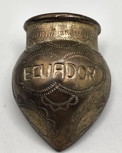 Vintage Ecuador Brosche Topf Vase - Bild 1 von 11