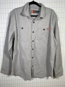 The American Outdoorsman Gray Button Down Shirt Men's Sz L - NEW WITH TAG - Picture 1 of 15
