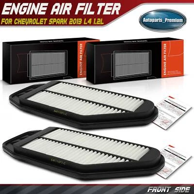 2x Filtro de aire del motor delantero para Chevrolet Spark 2013 L4 1,2 L 96827723 42390126 Foto 1 de 4
