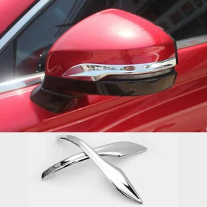 2X Cubierta de espejo retrovisor lateral cromo ABS tira de ajuste para Honda Accord 2013-2017 - Imagen 1 de 5