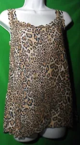 NEW HANKY PANKY 4X4571X PLUS SIZE LEOPARD PRINT MADE IN USA LACE CAMISOLE 3X - Picture 1 of 1