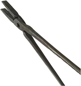 Schmiedezange, handgeschmiedete Zange für Schmiedeamboss Schraubstock Messerbau N - Bild 1 von 6