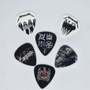 THE BIG FOUR plectrum set Metallica , Slayer Megadeth Anthrax 6 plectrums total - Picture 1 of 9