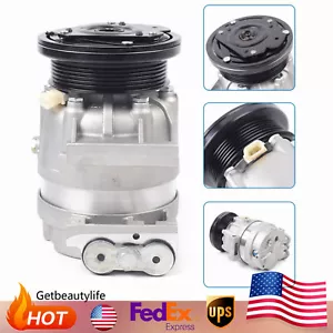AC A/C Compressor W/ Clutch For Chevrolet Lumina 3.1L/3.4L Buick Century 3.1L US - Picture 1 of 11