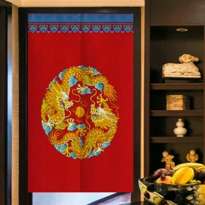 Retro Door Curtain Japanese Noren Tapestry Kitchen Room Divider Doorway Decors - Picture 1 of 17