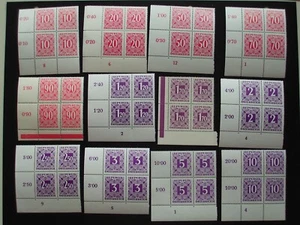 5607 O - ANK ex 237/59, PORTOMARKEN, Lot Symbolzahlen und Vorläufer - Bild 1 von 2