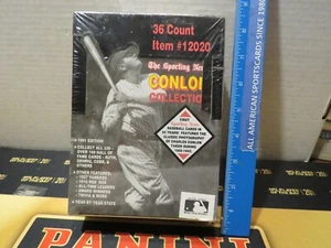 1991 CONLON COLLECTION TSN BASEBALL SEALED BOX (109 HALL OF FAMERS, RUTH) - Picture 1 of 3